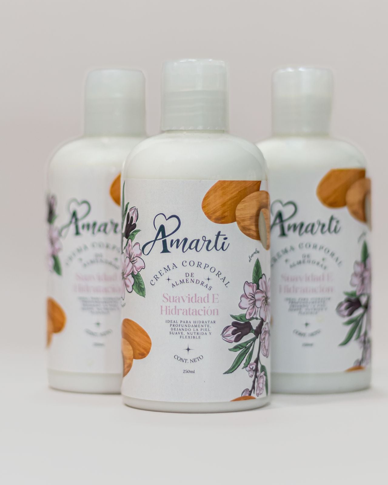 Crema Corporal de Almendras AMARTI | Hidratación Profunda y Elasticidad para Piel Seca