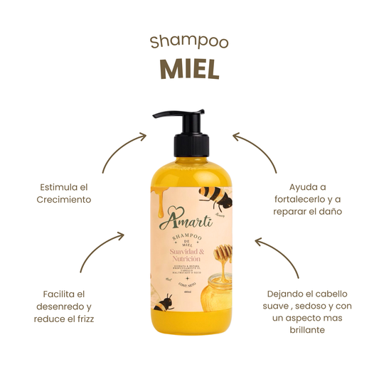 Shampoo Infantil sin Parabenos AMARTI 500 ml | Hidrata y da brillo | Cuidado delicado | Sin sulfato