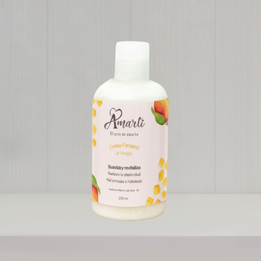 Crema Corporal Hidratante de Mango AMARTI 250 ml| Nutrición Antioxidante y Rápida Absorción