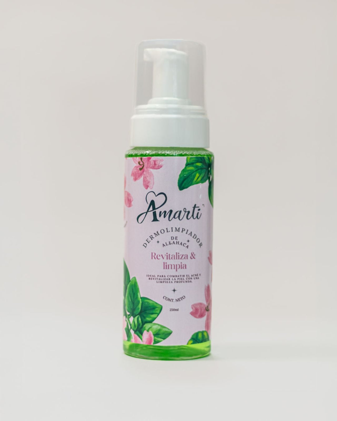 Espuma Limpiadora Facial de Albahaca AMARTI | Purificante para Piel Grasa y Acné