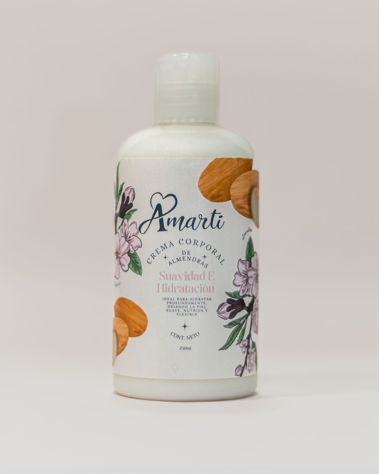 Crema Corporal de Almendras AMARTI | Hidratación Profunda y Elasticidad para Piel Seca