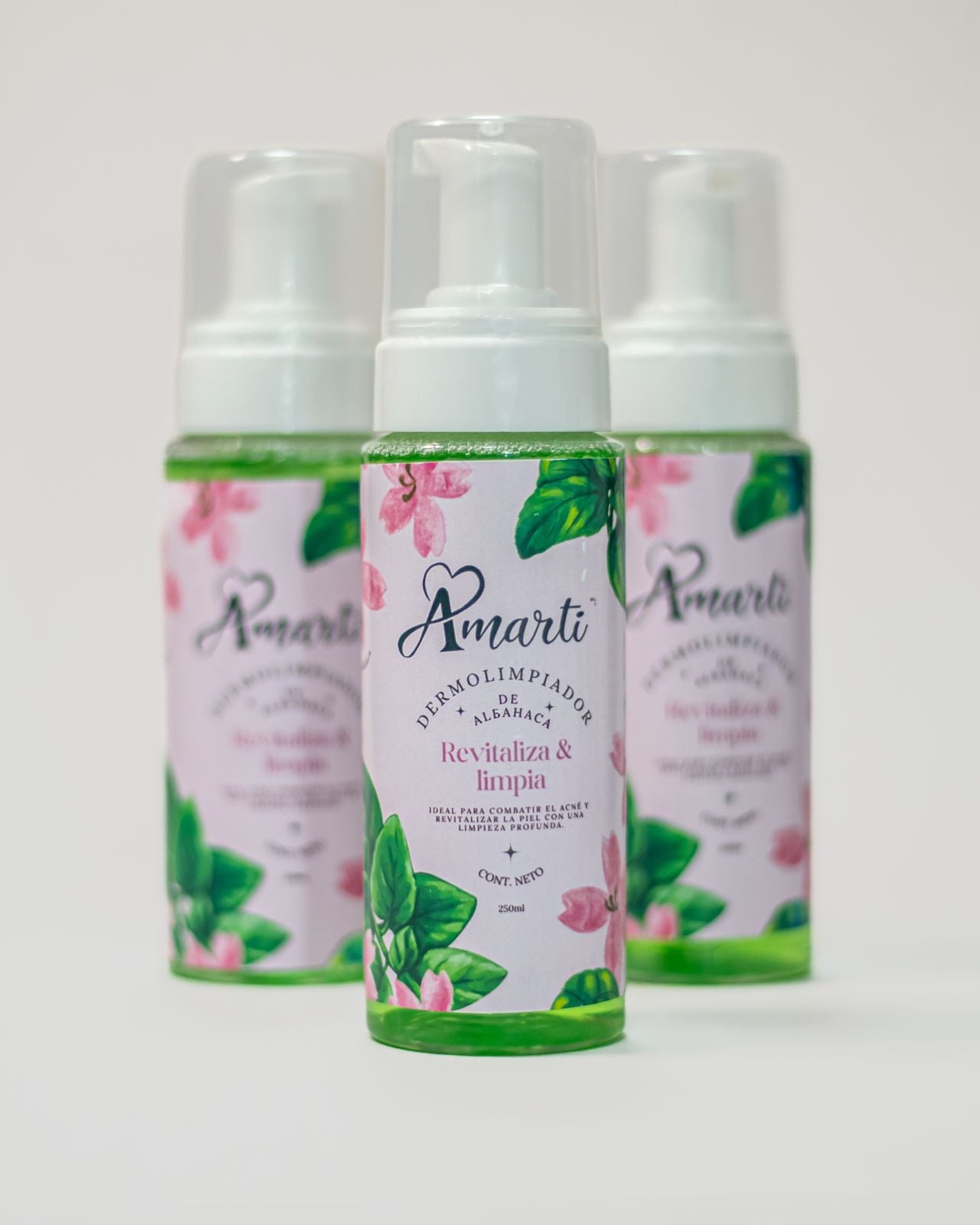 Espuma Limpiadora Facial de Albahaca AMARTI | Purificante para Piel Grasa y Acné