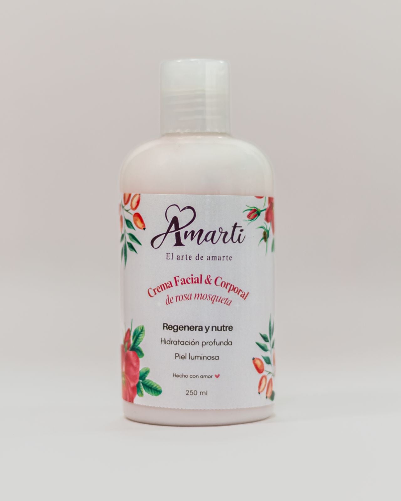 Crema Facial Antiedad Rosa Mosqueta | Regeneradora, Anti-Manchas y Líneas de Expresión | AMARTI