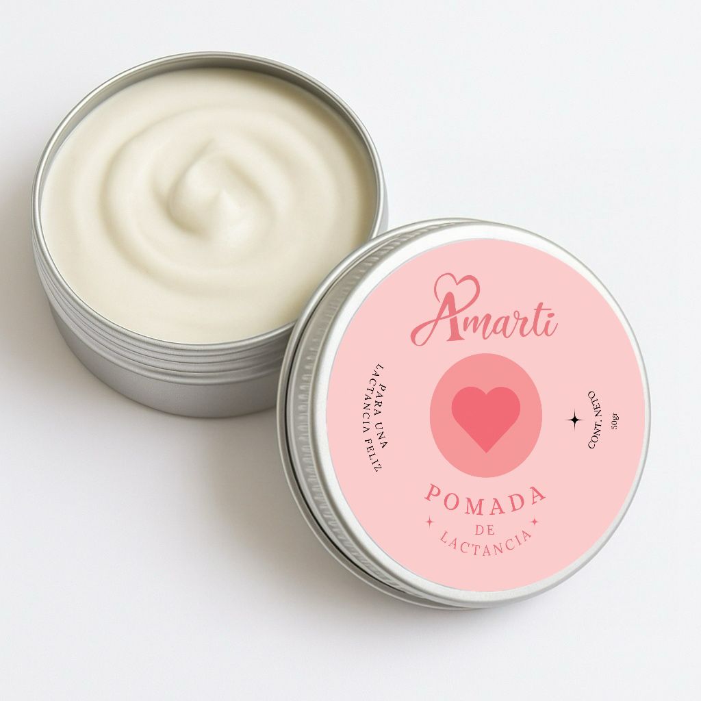 Pomada de Lactancia AMARTI | Alivio Rápido para Pezones Agrietados | Segura para el Bebé