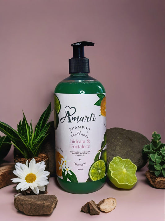 Shampoo de Bergamota AMARTI Anti-Caída y Estimulante de Crecimiento | Fortalecimiento