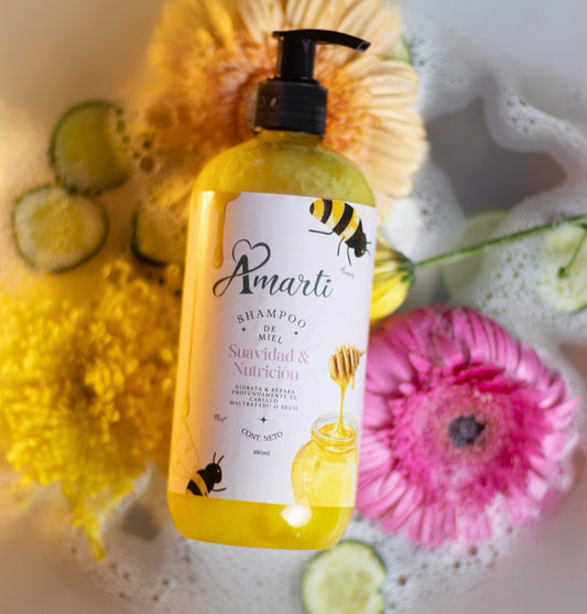 Shampoo Infantil sin Parabenos AMARTI | Hidrata y da brillo | Cuidado delicado | Sin sulfato